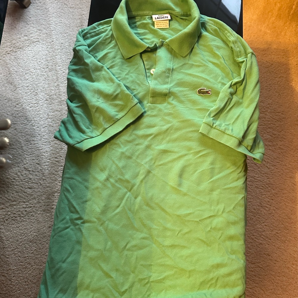 WASHED AND FOR SALE- MEN LACOSTE SHIRT LARGE